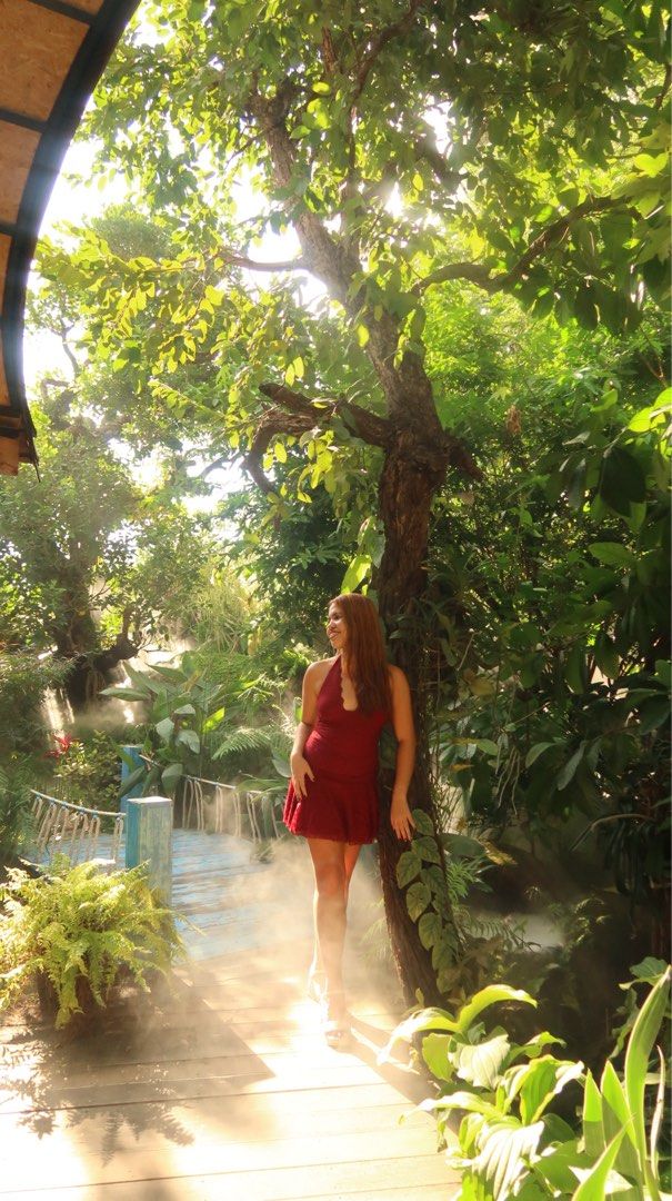 Red Halter Neck Mini Dress (Category: Dresses) located in Manila. Submitted by jminacraf26908 (Listing ID 1462217545, Image 3). Description: - Cute red mini dress - Halter neck design - Subtle textured fabric - Flattering fit-and-flare silhouette - Ideal for night outs or special occasions - Versatile styling with heels or sandals.
