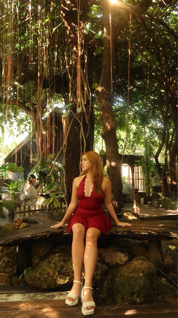 Red Halter Neck Mini Dress (Category: Dresses) located in Manila. Submitted by jminacraf26908 (Listing ID 1462217545, Image 1). Description: - Cute red mini dress - Halter neck design - Subtle textured fabric - Flattering fit-and-flare silhouette - Ideal for night outs or special occasions - Versatile styling with heels or sandals.