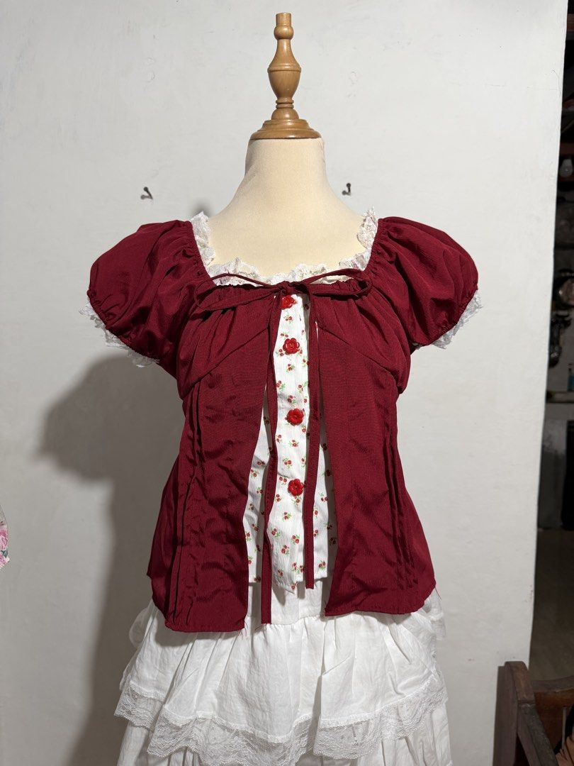 Red Lolita Top (Category: Blouses) located in Manila. Submitted by micahgn_.943 (Listing ID 1462165221, Image 2). Description: .