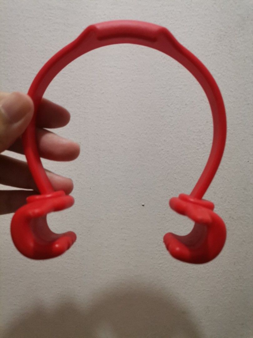 Red "Thumbs Up" Phone Holder Stand (Category: Mounts & Holders) located in Makati City. Submitted by kookybearsstuff (Listing ID 1462114524, Image 3). Description: - Fun red phone holder shaped like a thumbs-up! - Arms securely grip your phone. - Ideal for hands-free viewing on desks or tables. - Perfect for watching videos or making video calls. - Easy to use and portable design..