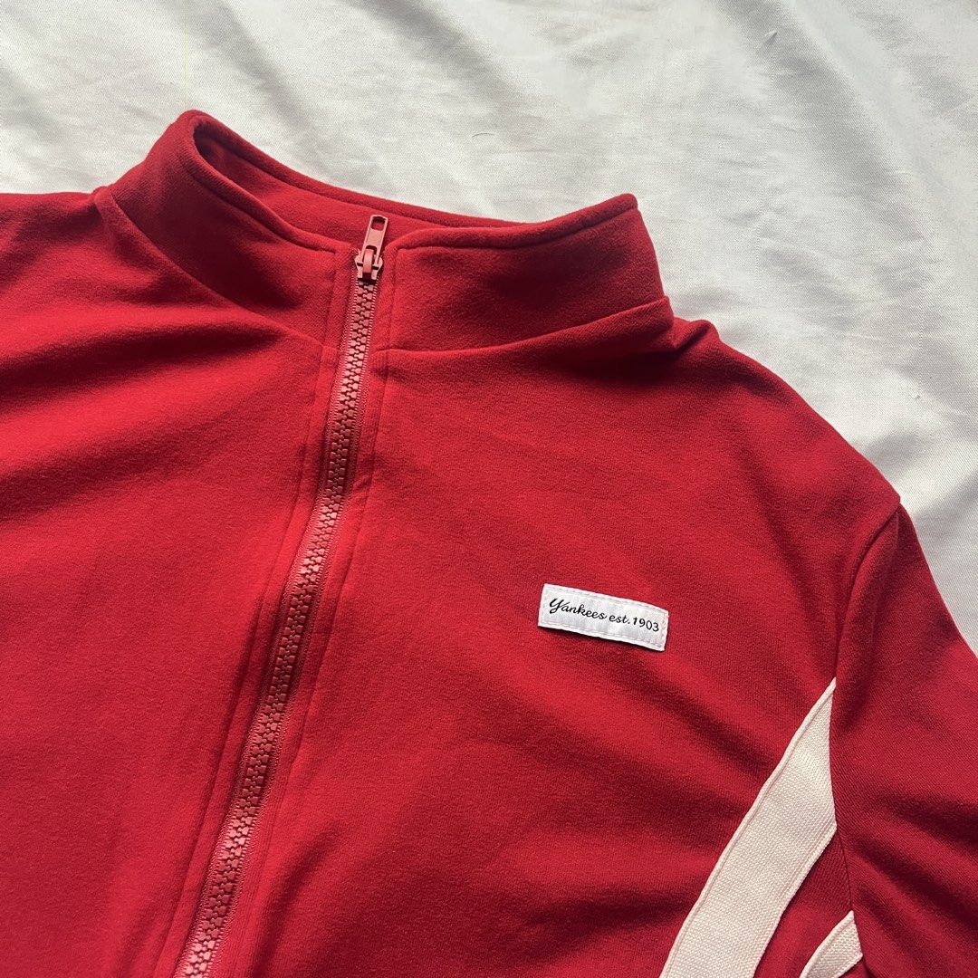 Red Yankees Est. 1903 Track Jacket (Category: Coats, Jackets and Outerwear) located in Bulacan. Submitted by marybelle.mb (Listing ID 1462257302, Image 2). Description: small-medium .