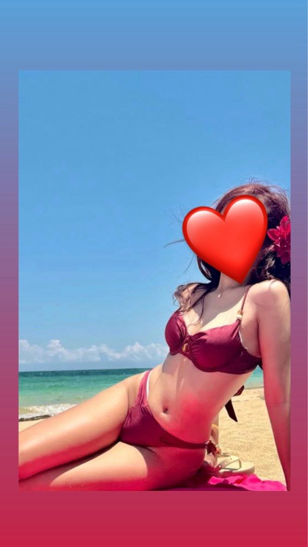 Red/Burgundy/Wine red bikini (Category: Bikinis & Swimsuits) located in Manila. Submitted by khyscloset (Listing ID 1462160023, Image 2). Description: Used once Fits XS-M.