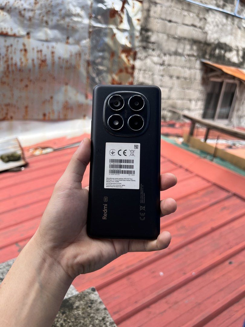 Redmi Note 14 Pro 5g (Category: Xiaomi) located in Manila. Submitted by jamskie_98 (Listing ID 1462054108, Image 1). Description: Redmi Note 14 Pro 5g 256Gb Good as new with free case Unit only.