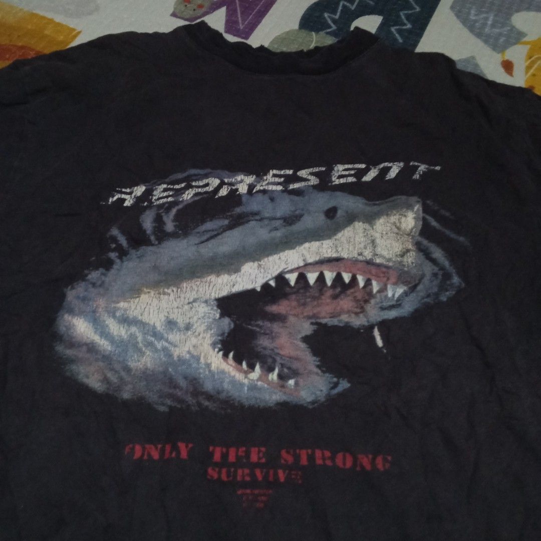 Represent distress shirt (Category: Formal Shirts) located in Manila. Submitted by tcbukay_zxc25 (Listing ID 1462151182, Image 2). Description: represent shirt distress dimes 20.5x27 distress po ito.