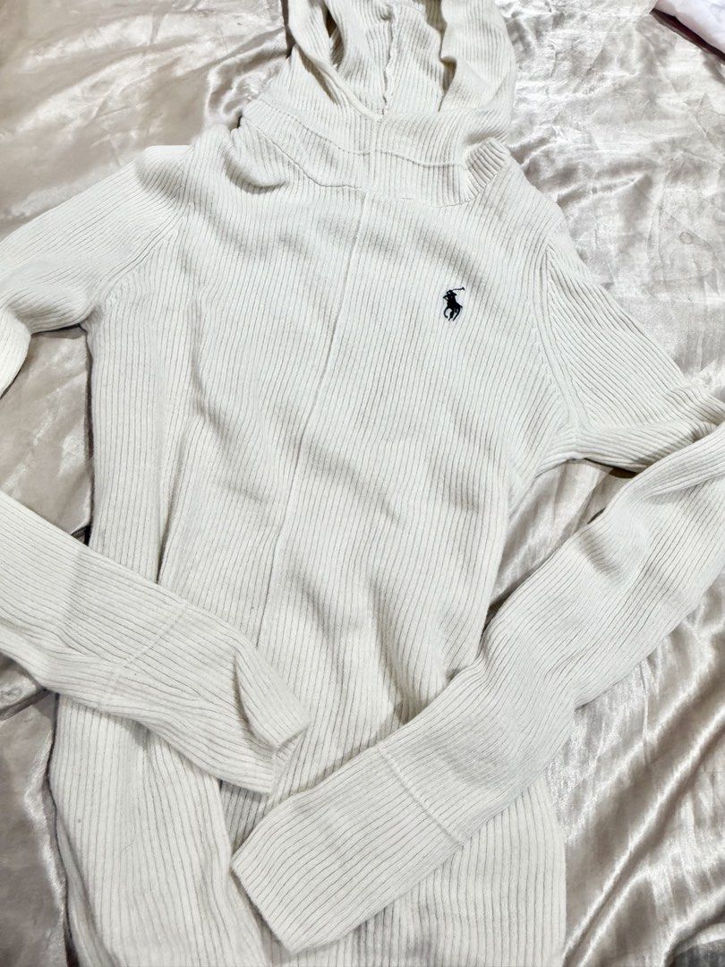 RL Kneaded Sweater in White Size S-M (Category: Coats, Jackets and Outerwear) located in Manila. Submitted by strawberrymelo (Listing ID 1462065498, Image 1). Description: .