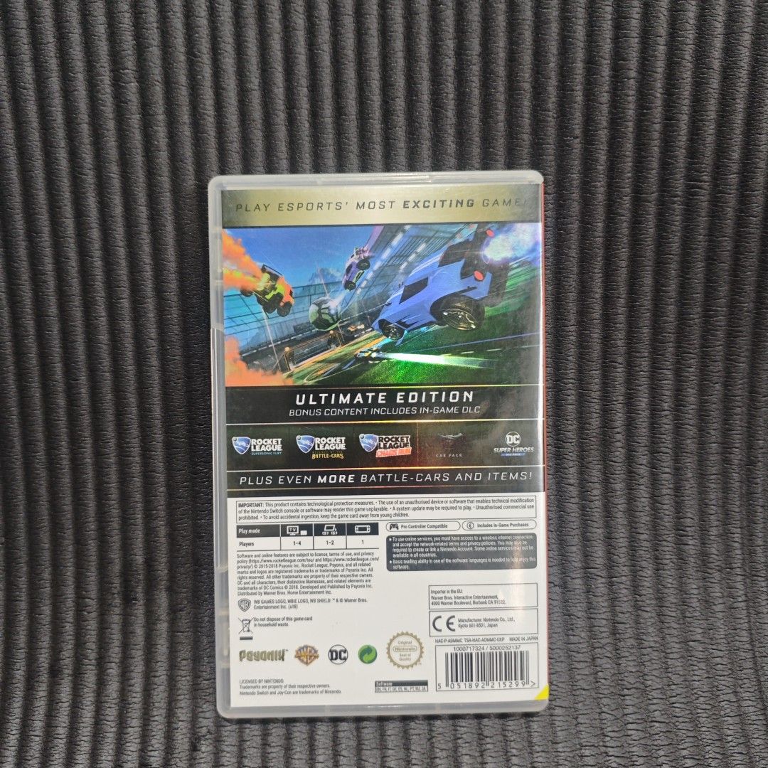 Rocket League Switch Game Ultimate Edition Switch Game (Rare) (Category: Nintendo) located in Quezon City. Submitted by shopme_gadget30 (Listing ID 1462107035, Image 2). Description: kindly read the details first for sale fixed price good Condition tested and working with case and game card compatible to Nintendo switch eur region Shoopppppeee —,✅ can check out pm for the linnnkkk (If shoopppee check out, price is higher because of shooppppeee de