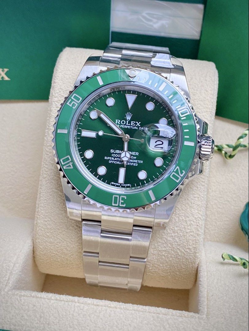 Rolex Submariner Date “Hulk” (Category: Luxury Watches) located in Las Pinas. Submitted by luxetrendph (Listing ID 1462197937, Image 3). Description: Rolex Submariner Date “Hulk” Reference 116610LV Discontinued Rolex Model Like New Condition Complete Set / Year 2019 Php 1,198,000 Open to trade with selected timepieces. Authentication always welcome..
