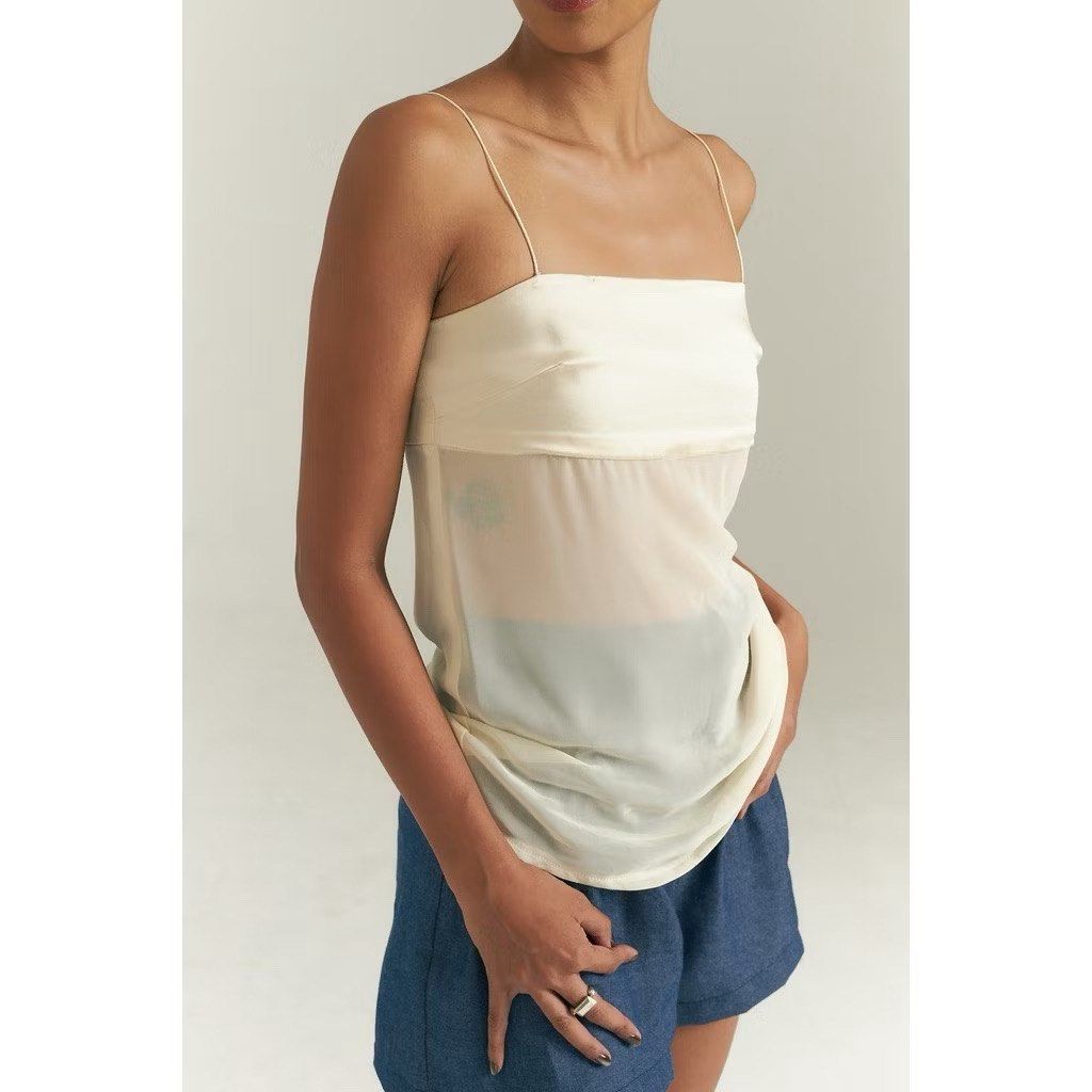 Rona Studio Isla Sheer Top (Category: Sleeveless) located in Quezon City. Submitted by mm0ng (Listing ID 1462122517, Image 2). Description: Worn once only .