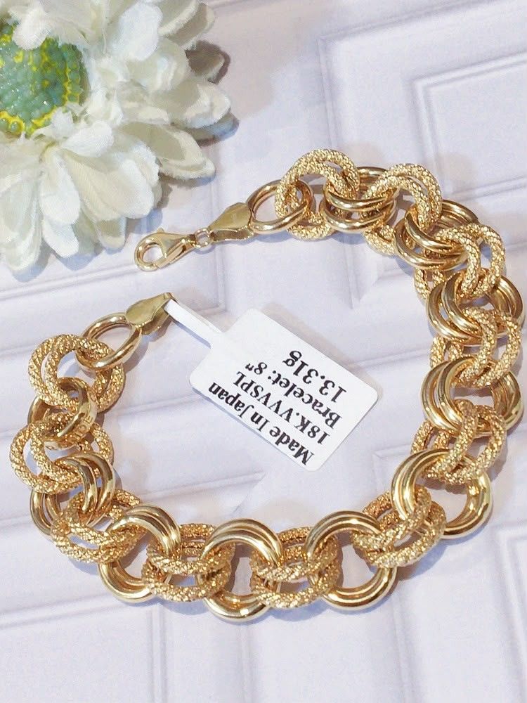 round links bracelet 18k gold (Category: Bracelets) located in Manila. Submitted by primejewelry (Listing ID 1462082725, Image 2). Description: .