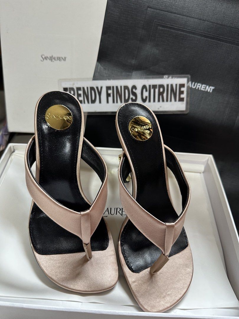 🇯🇵Saint Laurent Opyum Mules Satin (Category: Heels) located in Manila. Submitted by trendyfindscitrine (Listing ID 1462127678, Image 1). Description: Actual photo Available all Colors .