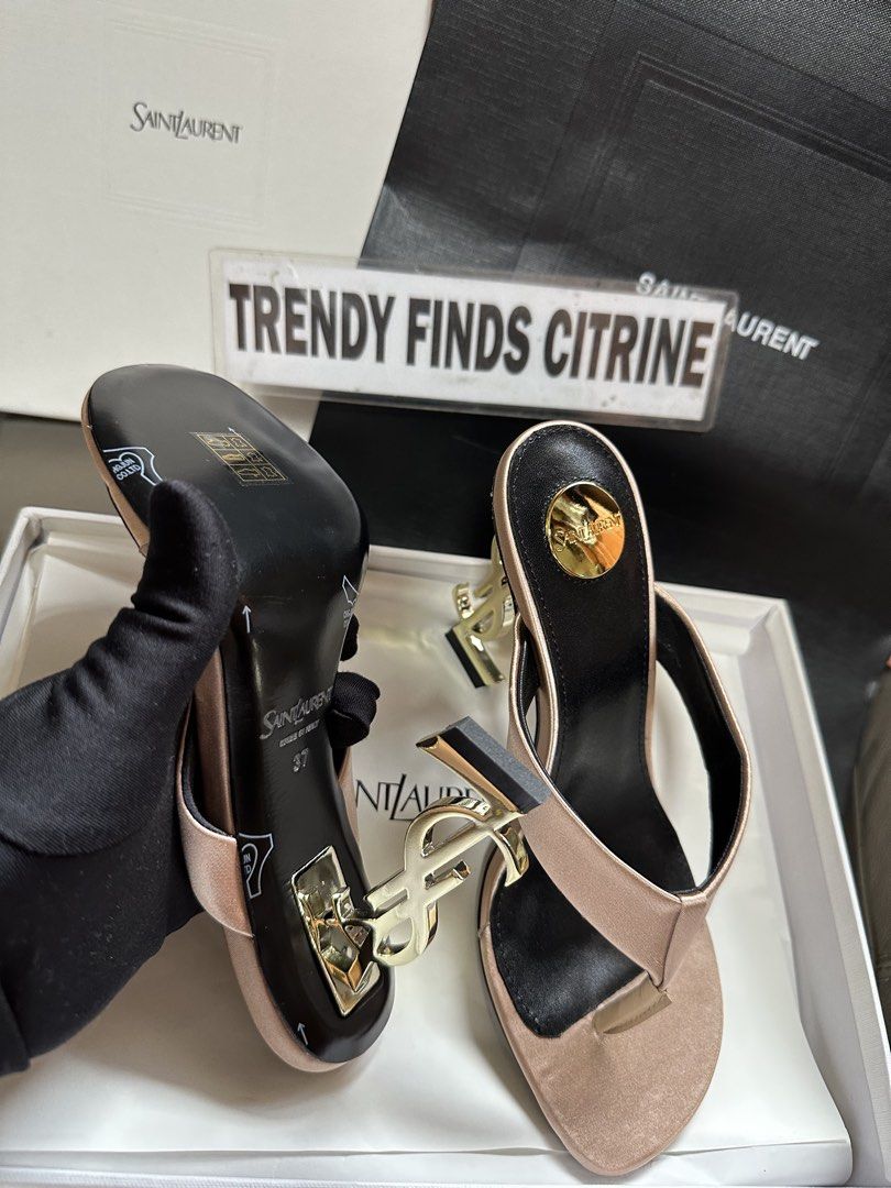 🇯🇵Saint Laurent Opyum Mules Satin (Category: Heels) located in Manila. Submitted by trendyfindscitrine (Listing ID 1462127678, Image 3). Description: Actual photo Available all Colors .