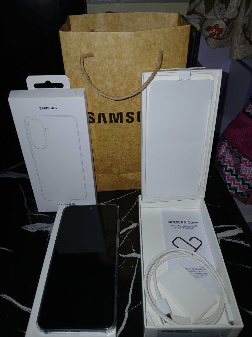 SAMSUNG A57 5G 256GB (Category: Samsung) located in Makati City. Submitted by pamella.phoenix (Listing ID 1461857239, Image 2). Description: 📱 SAMSUNG GALAXY A57 5G 256GB — LIKE NEW! 💰 ₱20,000 NEGOTIABLE ✨ Bought June 18, 2026 ✨ 256GB Storage ✨ Like New / Excellent Condition ✨ No scratches ✨ Complete set ✨ With box & accessories ✨ No issues — all functions working perfectly ✨ Fresh and well taken care of 📌 RFS: Selling because no longer needed