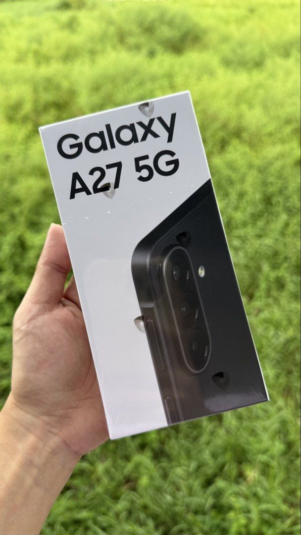 Samsung Galaxy A27 5G (Category: Samsung) located in Bocaue. Submitted by gganbucorner (Listing ID 1462113852, Image 1). Description: Samsung Galaxy A27 5G 🖤 Black 💾 6GB RAM + 128GB 📶 Dual SIM 📦 Brand new & sealed Slightly negotiable for sure buyer.