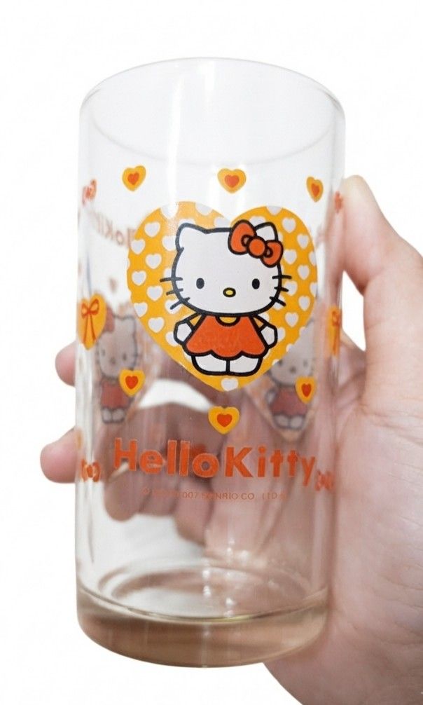 Sanrio Hello Kitty Glasses (Category: Other Kitchenware & Tableware) located in Binan City. Submitted by mayjhe (Listing ID 1462048043, Image 2). Description: 💟 For Sale 💟 🌸 Sanrio Hello Kitty Glass 🍀 Glasses 📍 Condition: Good 💰 Price is 150.00 each 🇵🇭 Location Biñan Laguna 🛵 Courier J&T and Lalamove 📋 Shipping by Thursday 📍 NO COD, COP, CHECKOUT 📌 All items are carefully packed and labeled with Fragile stickers for breakable goods. H