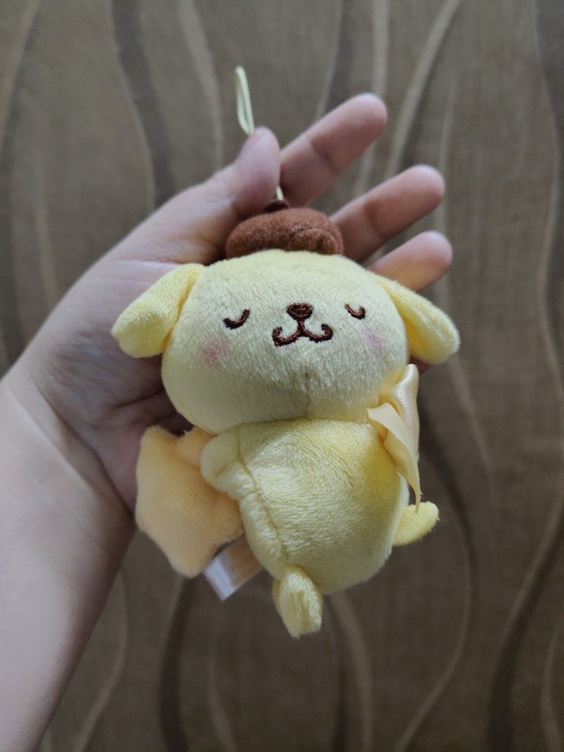 Sanrio Pompompurin Plush Charm (Category: Plushies & Soft Toys) located in Santa Rosa. Submitted by mmps249.1 (Listing ID 1462142697, Image 1). Description: Crossposted Mine now, pay now shipping courier: JRS only Gcash payment upon order No reservations.