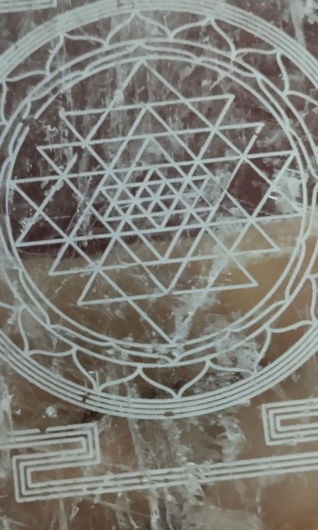 Selenite slab with design for charging crystals (Category: Luxury Accessories) located in Manila. Submitted by ztylish2018 (Listing ID 1462196499, Image 2). Description: use these slabs to cleanse and recharge other crystals, clear negative energy from a room, and create a peaceful home environment. location : Makati payment : gcash.