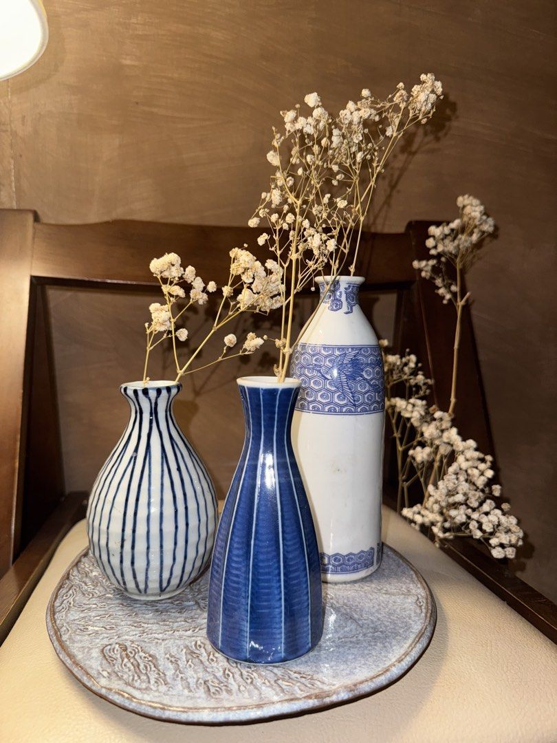 Set of 3 Mini Vases (Category: Vases & Decorative Bowls) located in Pasig City. Submitted by maison_linenandceramics (Listing ID 1462078080, Image 1). Description: .