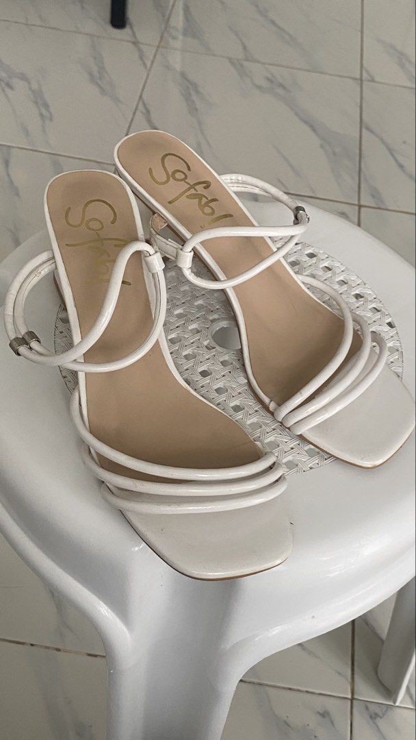 Sofab White Heels (Category: Heels) located in Cebu City. Submitted by liyanmixstuffs (Listing ID 1462118465, Image 3). Description: - Only worn once (during my debut !!) - Size 39 womens - Originally ₱1,499 - price is negotiable ;(( - no more box 😞.