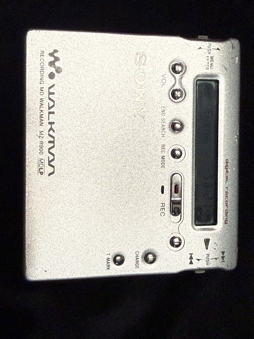 Sony MiniDisc Recorder MZ-R900 (Category: Portable Music Players) located in Makati City. Submitted by see5o5 (Listing ID 1462052248, Image 3). Description: Sony R900 MD Walkman Recorder Plays and records fine, gears have been cleaned and lubricated. The LCD has darkened over time but is still readable. This unit also has had the ribbon cable of the write head repaired. Original battery included for collection purposes but it should be replaced s