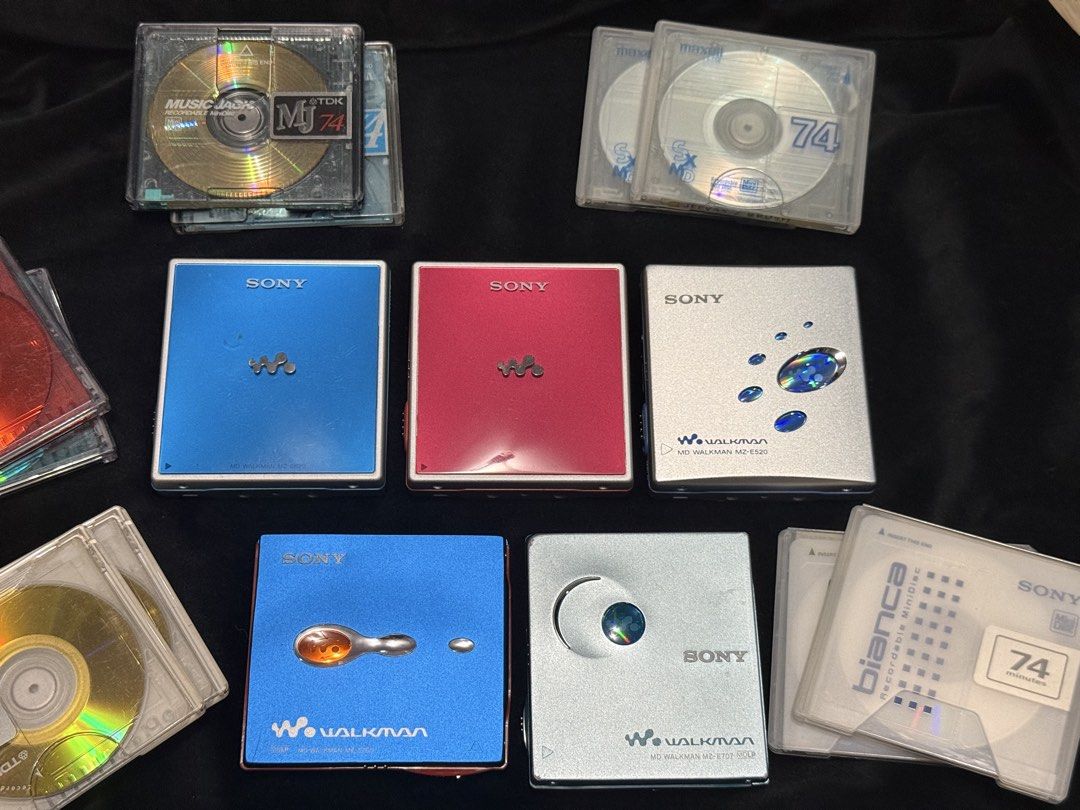 Sony Walkman MiniDisc Player - Various (Category: Portable Music Players) located in Makati City. Submitted by see5o5 (Listing ID 1459523144, Image 1). Description: Cutting down on some of my MD player collection since they don’t get much play time. All work well and are maintained/lubricated. Some may have had minor battery leak in the past but contacts have been cleaned. I don’t keep batteries and accessories for each of my units so it’s just t