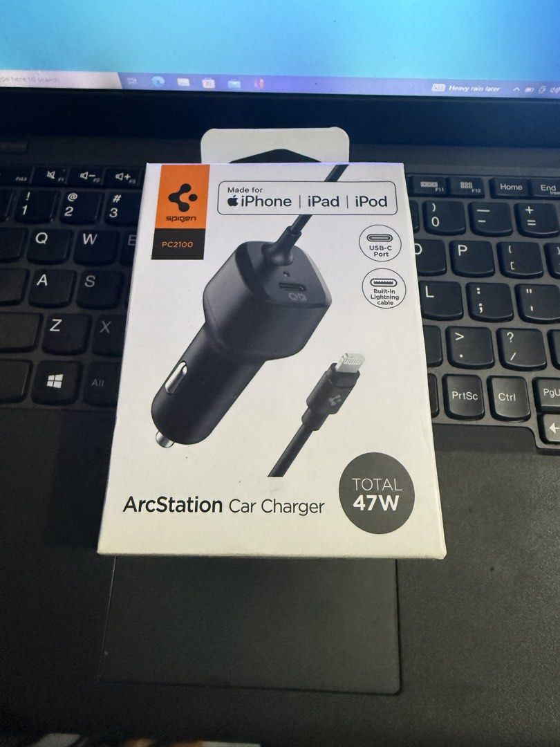 Spigen Car Charger (Category: Chargers & Cables) located in Quezon City. Submitted by edsantos27 (Listing ID 1462130897, Image 1). Description: Porseyl Only! Brand New Spigen Arcstation Car Charger Brand New Sealed Php 799 Only Lowest in the market Pm if interested .