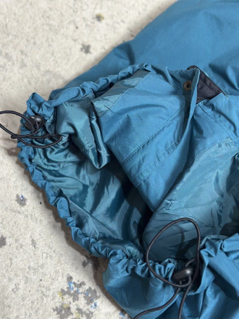 Storm Tech Rainjacket Teal/Black L (Category: Coats, Jackets and Outerwear) located in Daet. Submitted by thrifthings2018 (Listing ID 1462116606, Image 3). Description: - Storm Tech Teal & Black Rainjacket - Size: Large (L) - Measurements: Width 25 inches, Length 29 inches - Features adjustable drawstring at the hem - Ideal for rainy weather.