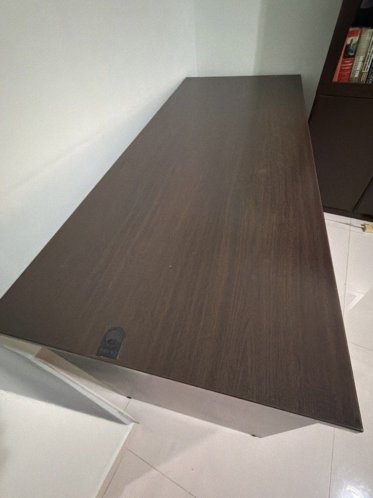 Study table (Category: Tables & Sets) located in Singapore. Submitted by wintercaspia (Listing ID 1462064712, Image 1). Description: 180x175x175, selling away this study desk. Own collection and not sure if can dismantle .