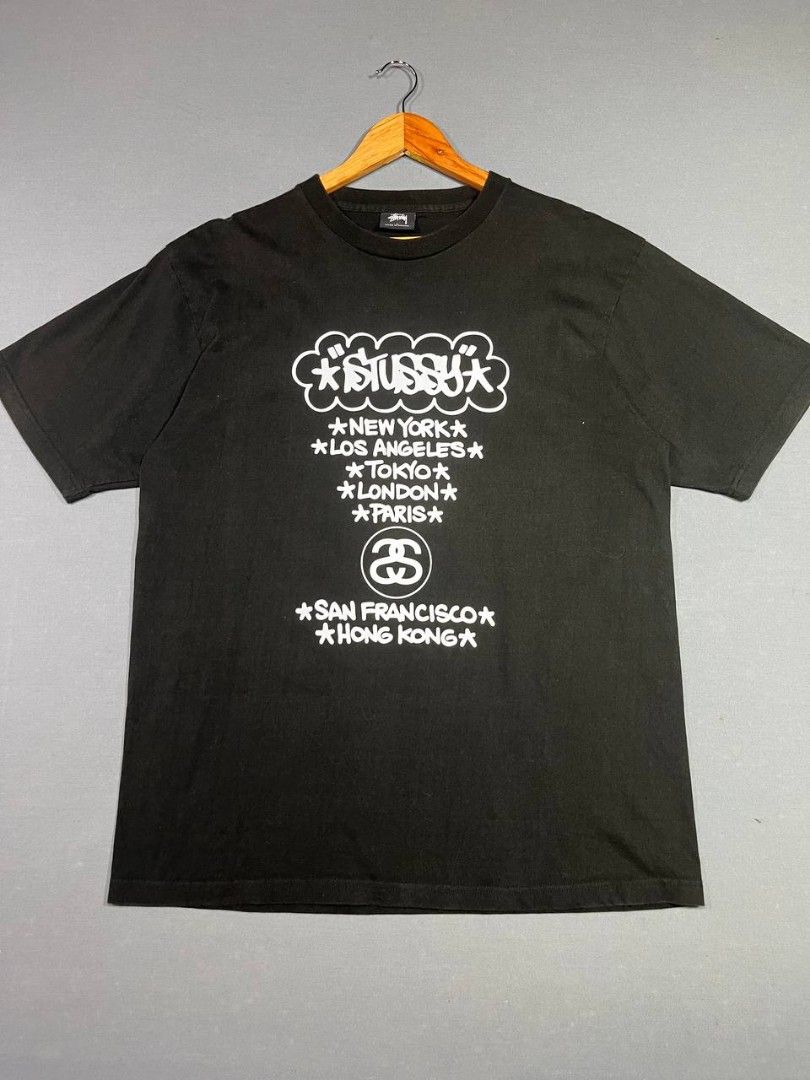 Stussy black Shirt (Category: Tshirts & Polo Shirts ) located in Surigao. Submitted by lyn.thrift_shop (Listing ID 1462074005, Image 1). Description: - Black Stussy T-shirt - As new - Size Large width 23 length 30 - Colo rate 9.5/10 - No issue - No pinhole - No crack print - No stain - Not fade.