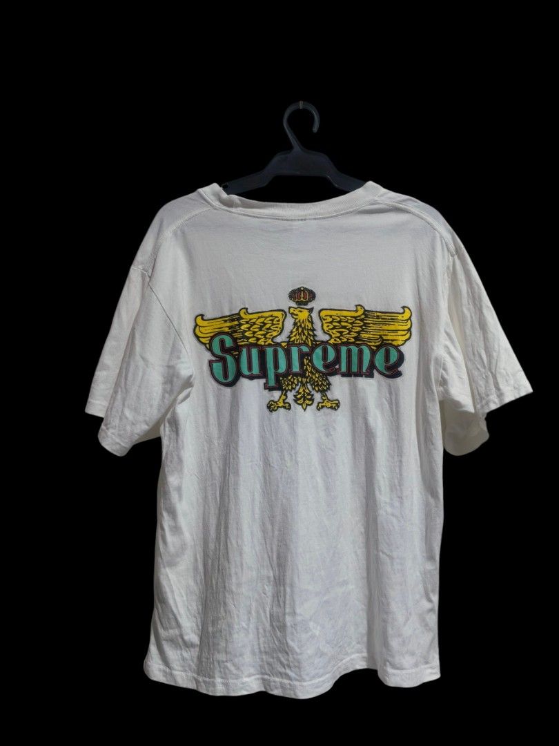 Supreme Celeste eagle tshirt (Category: Tshirts & Polo Shirts ) located in Vinzons. Submitted by khasanche43622 (Listing ID 1462184440, Image 1). Description: Almost brandnew condition No issue No crack print L-25.5 W-19.5.