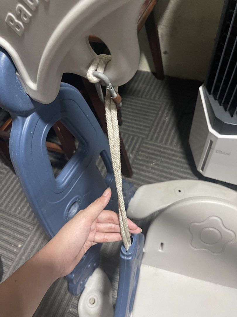 Swing and slide (Category: Other Kids Furniture) located in Manila. Submitted by _eahmczz (Listing ID 1462121933, Image 3). Description: Issue: Missing screws and need wash lang po but okay pa naman po siya.