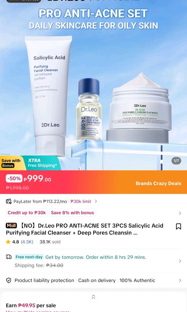TAKE ALL FOR 750 (Category: Face Care) located in Manila. Submitted by allaincecb (Listing ID 1462035876, Image 2). Description: Take all for 750 Tatlong beses ko lang nagamit kasi hindi ako nahiyang Loc: Bacoor Cavite MOP: gcash MOD: lalamove 2027 & 2028 Expiration date Pm lang.