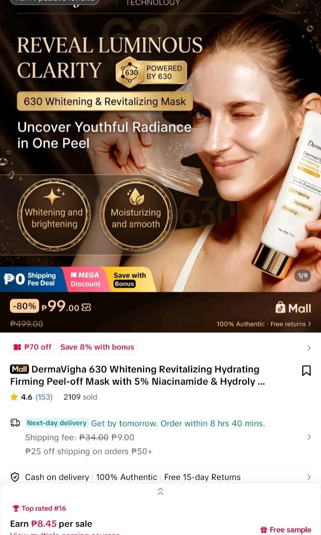 TAKE ALL FOR 750 (Category: Face Care) located in Manila. Submitted by allaincecb (Listing ID 1462035876, Image 3). Description: Take all for 750 Tatlong beses ko lang nagamit kasi hindi ako nahiyang Loc: Bacoor Cavite MOP: gcash MOD: lalamove 2027 & 2028 Expiration date Pm lang.