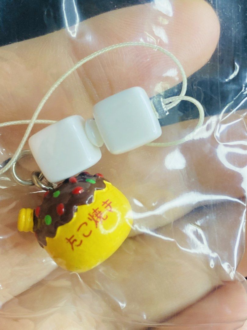Takoyaki charm (Category: Designer & Blind Box Toys) located in Manila. Submitted by kawaii_omocha_est2020 (Listing ID 1462212791, Image 3). Description: ✅ Mine Now, Pay Now ✅ Please check all photos for complete details. ✅ Please manage your expectations, most items are preloved and not for those who are sensitive about condition. ✅ Actual color may vary due to lighting conditions. ✅ Due to limited reply quota, I will only entertain serious buye