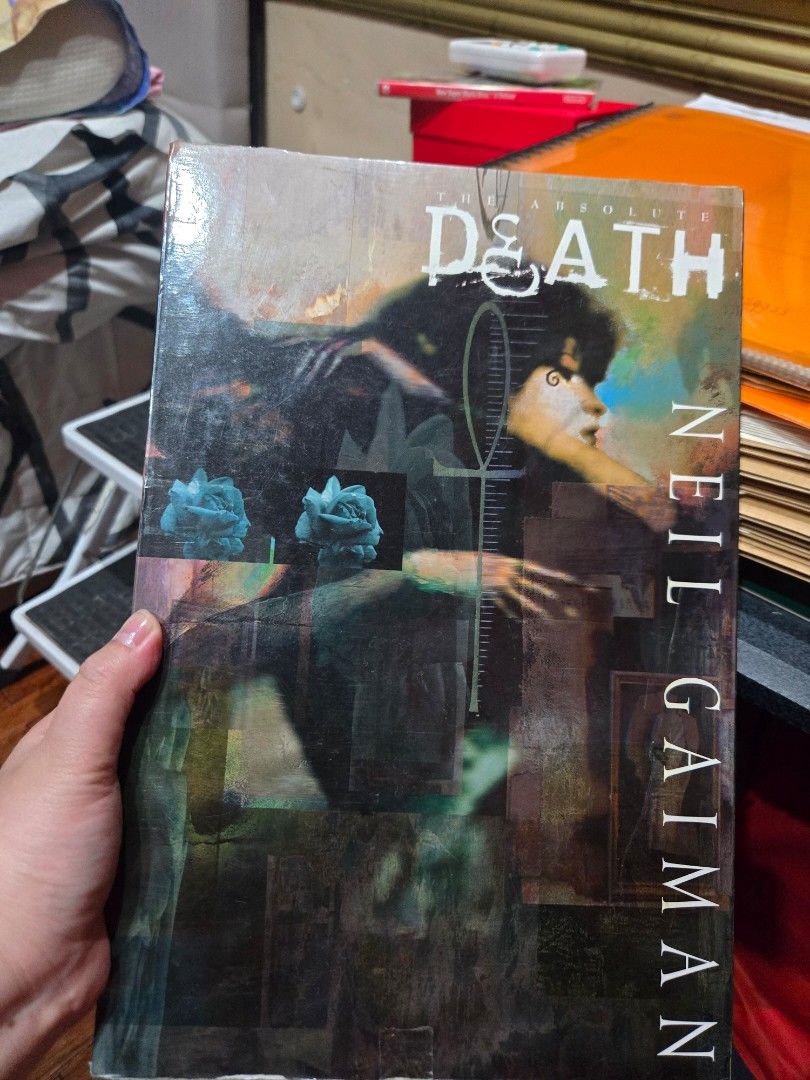 THE ABSOLUTE DEATH – NEIL GAIMAN (Category: Comics & Manga) located in Quezon City. Submitted by mello_letgoes (Listing ID 1462163838, Image 1). Description: THE ABSOLUTE DEATH – NEIL GAIMAN ₱6,000 Premium oversized Absolute Edition of Death by Neil Gaiman, published by DC/Vertigo. Original 2009 edition, complete with its matching slipcase. A collectible companion volume to The Absolute Sandman series. DETAILS: • Title: The Absolute Death • Autho