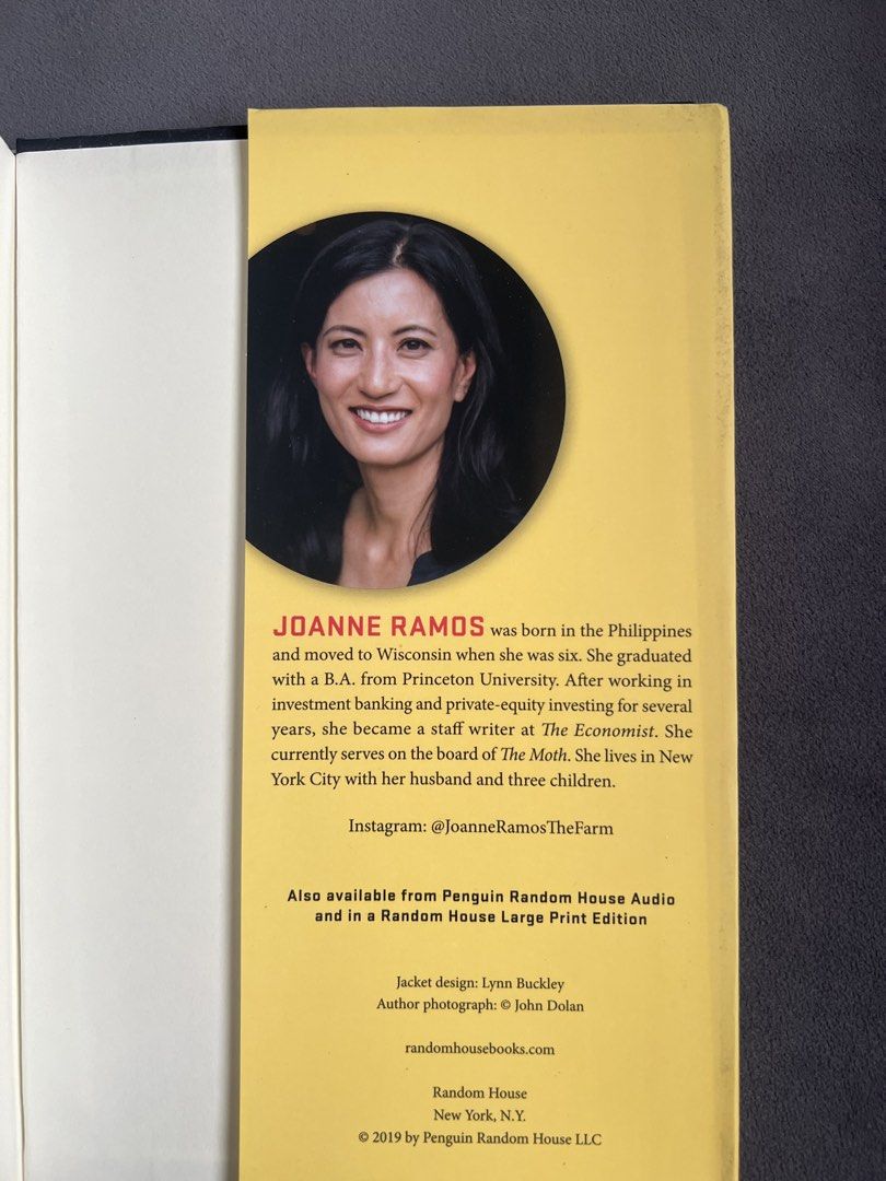 The Farm by Joanne Ramos (hardbound) (Category: Storybooks) located in Caloocan City. Submitted by clarizy (Listing ID 1462114979, Image 3). Description: - hardbound - has little stains on edges but book pages are all ok.