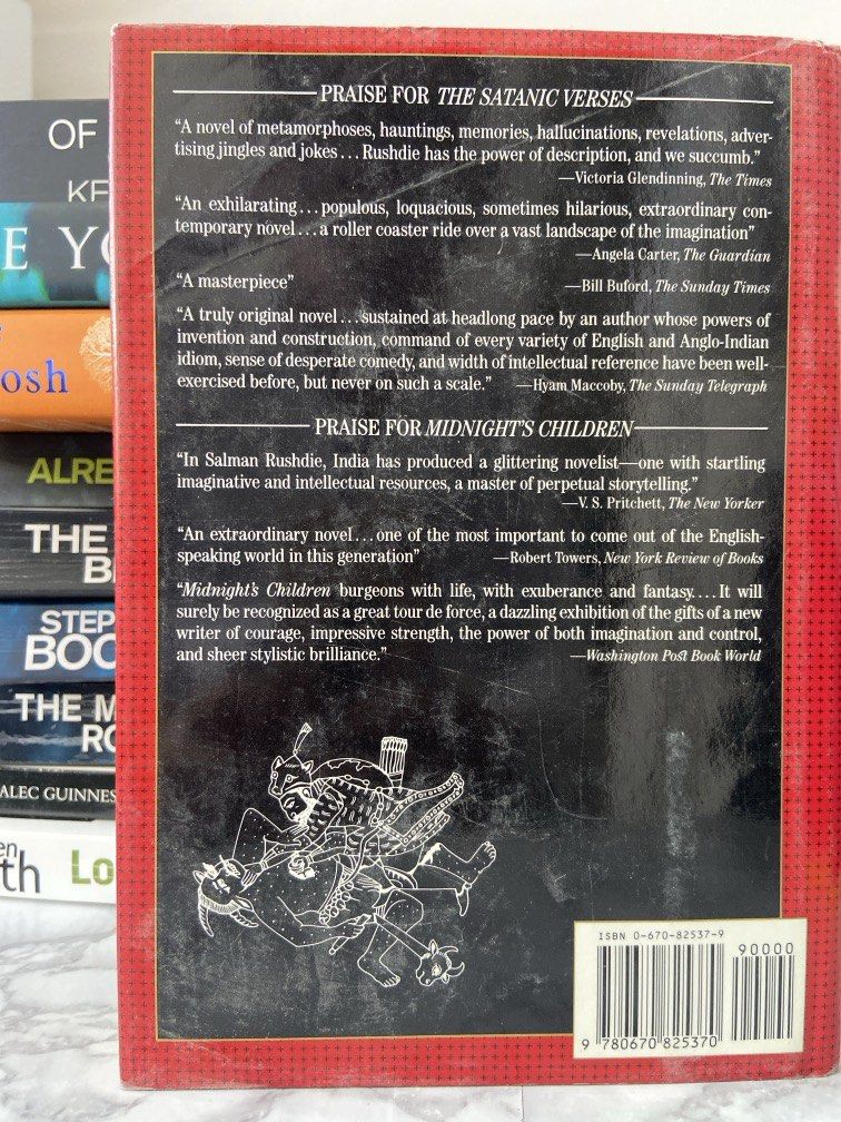 The Satanic Verses (Category: Storybooks) located in Abuyog. Submitted by noblerabbit-6553 (Listing ID 1462087976, Image 2). Description: Hard Bound With Dust Jacket.