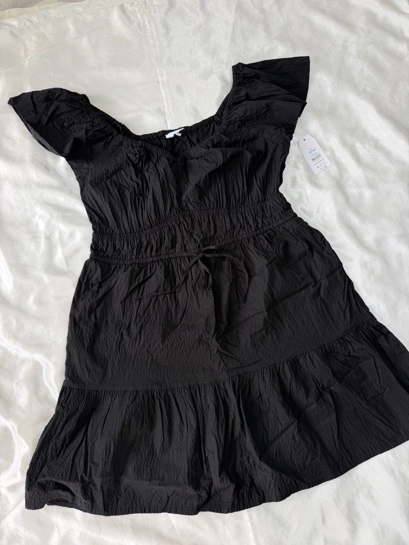 TIME AND TRUE mini flutter dress (Category: Dresses) located in Bulacan. Submitted by byppishh__ (Listing ID 1462165624, Image 2). Description: Size: Large (fits up to XL) Waist: 32-36” Length: 32” Brand new w/ tag! Stretchy and vry HQ With side pockets 🔖500 ONLY.