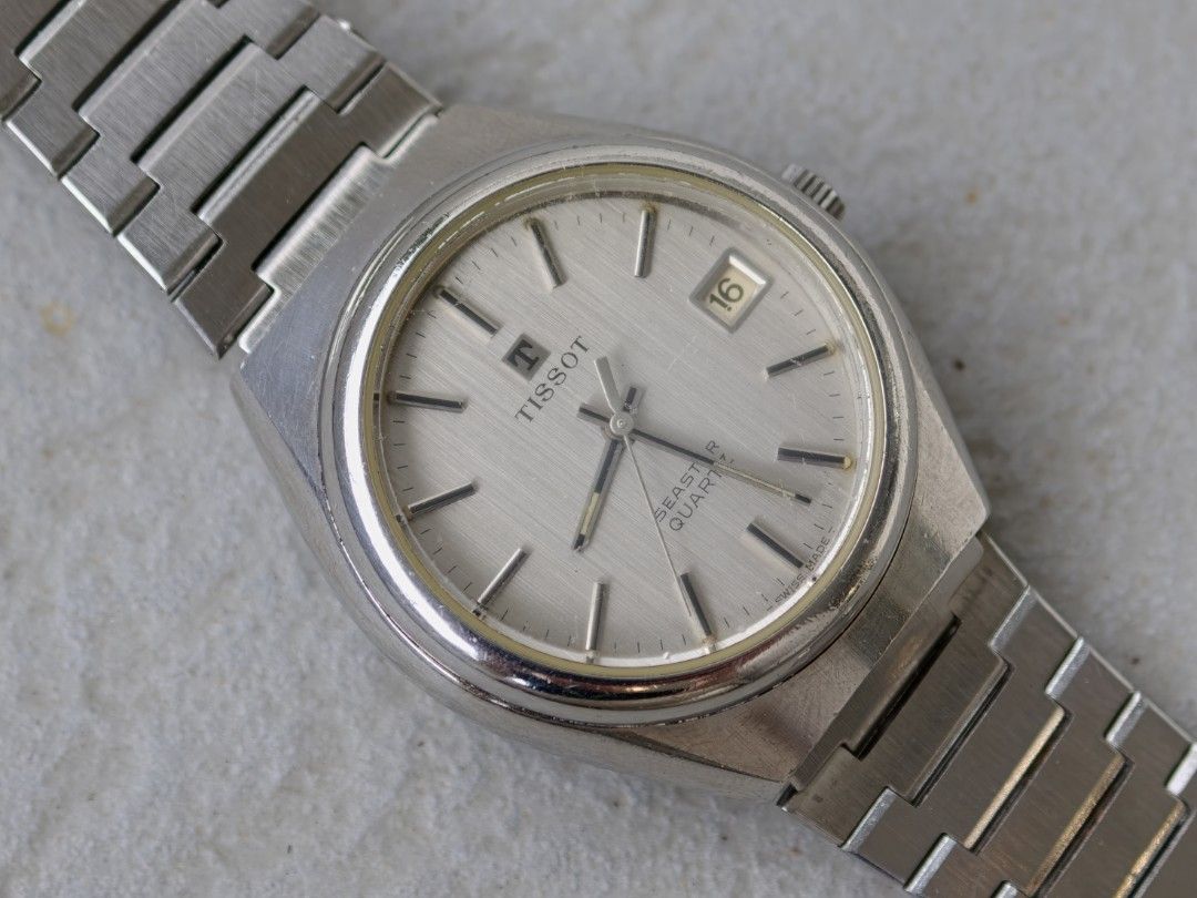 Tissot seastar quartz watch vintage classic （分類：手錶）位於 Hong Kong。 由 affordable_vintage 提交（商品編號 1462042736，圖片 1）。簡介： Rare 100% working first in-house quartz movement of Tissot, special adjust time method. 1970s. 。