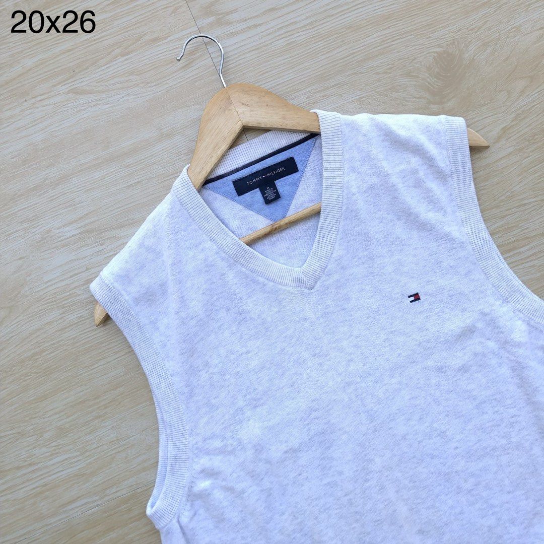 Tommy Hilfiger Vest (Category: Formal Shirts) located in Cavite. Submitted by nicepicker (Listing ID 1462091712, Image 2). Description: Size on Tag: Medium Dimension: 20 x 26 Condition: 9/10 Flaws: Minimal stain.