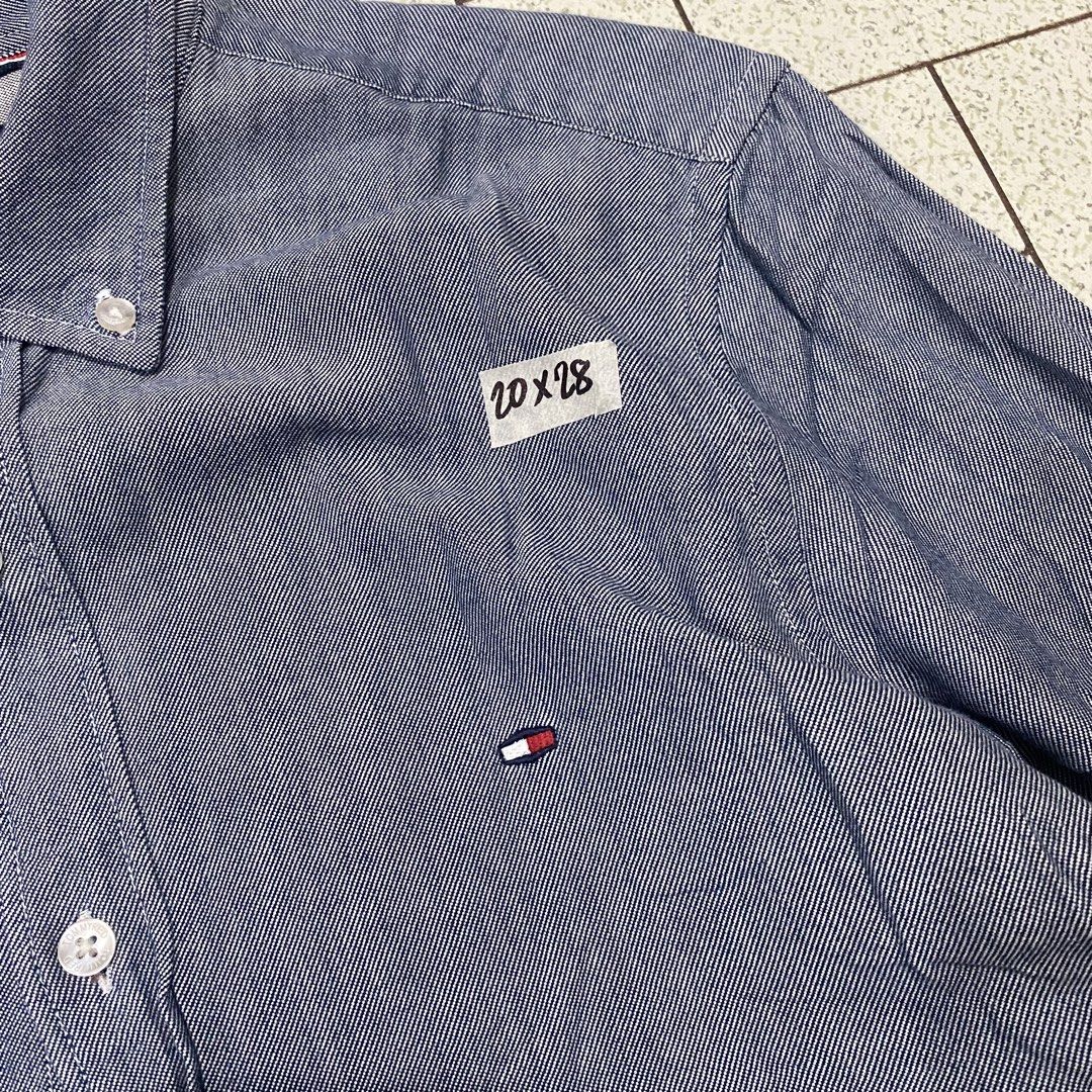 TommyRed Button Down Shirt L (Category: Tshirts & Polo Shirts ) located in Manila. Submitted by sepamorash53558 (Listing ID 1462080238, Image 2). Description: - Tommy Red button down shirt - Blue chambray material - Size L - Small Tommy Hilfiger flag logo on chest - Patch with '20 x 28' detail - Ideal for casual wear.