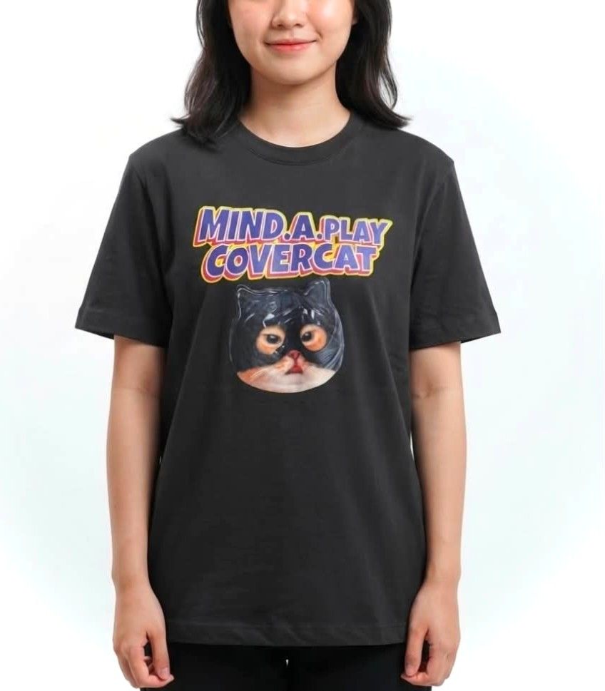Top Ten Cat Printed Cotton Shirts (Category: Shirts) located in Quezon City. Submitted by panapton.ph (Listing ID 1462213472, Image 1). Description: -FLASH SALE ONLY 300 -Brandnew Brand: Topten (a popular South Korean casual clothing brand) - Actual item post - Size fit 34 to 44bust Topten Mind.A.Day (often styled as Mind A Play / Mind A Day) ​Design/Theme: "Covercat" graphic t-shirt featuring a playful, humorous graphic print of a cat's face (we