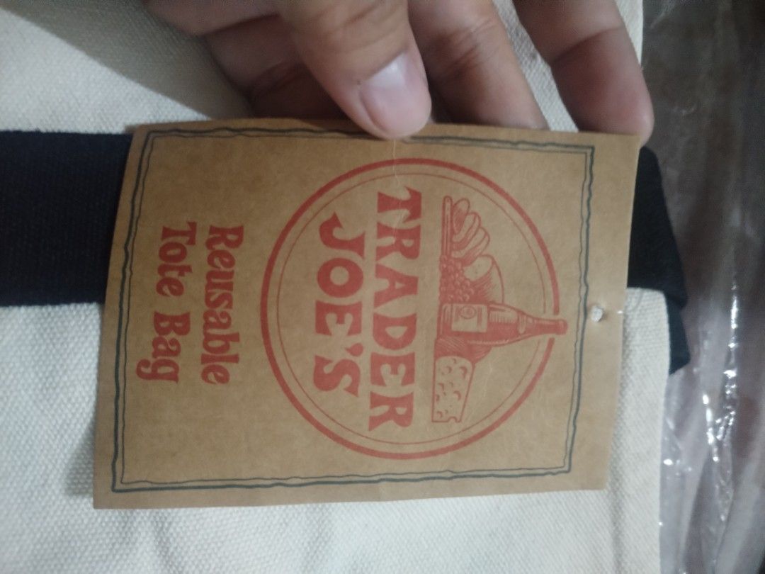 trader Joe's Large Black (Category: Tote Bags) located in Muntinlupa City. Submitted by adohr27 (Listing ID 1462045604, Image 2). Description: Bago po ito wala ako dapat paliwanag.