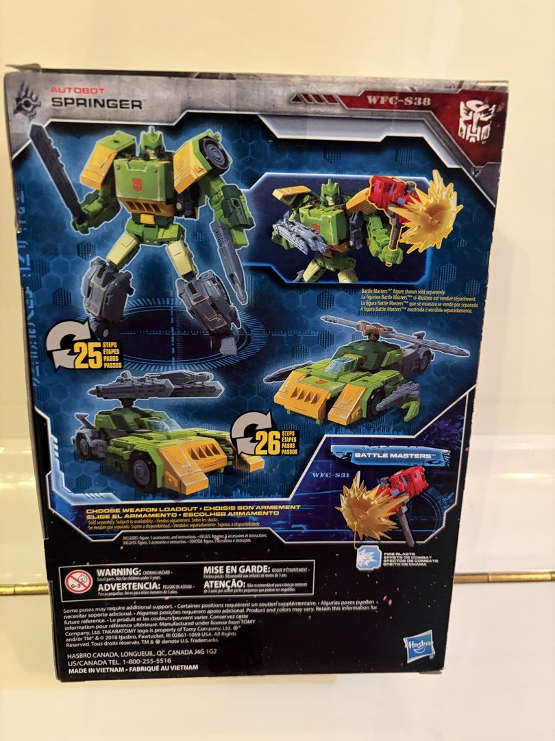 Transformers Siege Springer (Category: Action & Battle Toys) located in Manila. Submitted by 1ringwdforce (Listing ID 1462062410, Image 2). Description: Transformers War for Cybertron Siege Springer. Back in box. Unsealed and back in box. Alabang pick up.
