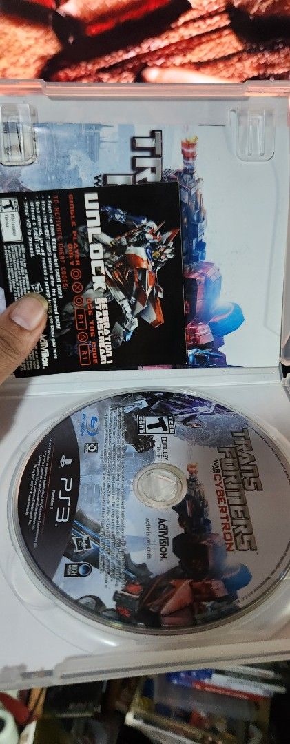Transformers: War for Cybertron PS3 Game (Category: PlayStation) located in Quezon City. Submitted by gwift (Listing ID 1462104550, Image 2). Description: selling rare playstation 3 game price based on gameye app or ebay sold listings. x50 tested working check other rare ps3 games posted. will give a 5% discount for purchases 20k and up prices are subject to change on the day the game is to be paid due to price fluctuation..
