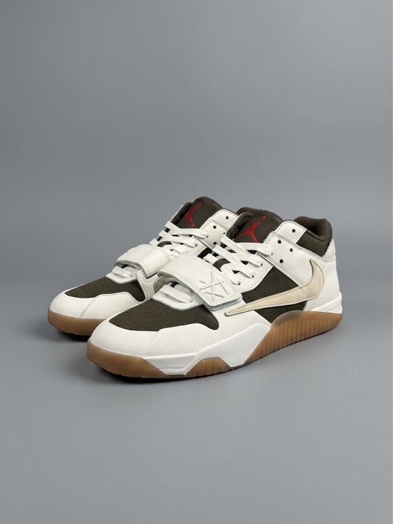 Travis Scott Jumpman Jack (Category: Sneakers) located in Manila. Submitted by lessstuffstudio (Listing ID 1462224245, Image 1). Description: Travis Scott Jumpman Jack (Sail Colorway) Size 12 Condition 9/10 (needs cleaning) No box and Thrifted Negotiable for sure buyers.