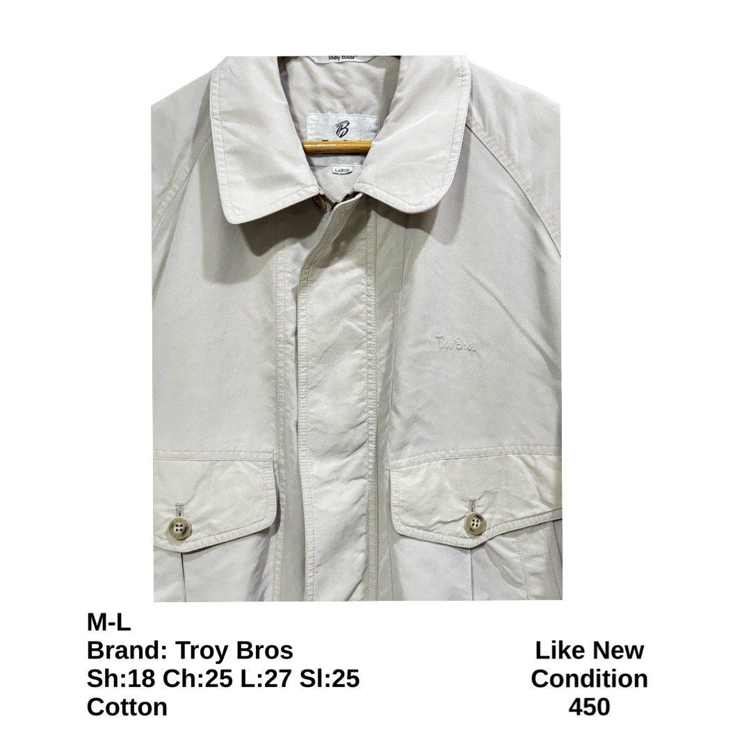 Troy Bros Harrington Jacket (Category: Coats, Jackets and Outerwear) located in Bulacan. Submitted by rlemonfashionshop (Listing ID 1462073192, Image 2). Description: Premium Class Quality Items. Actual Item on Photo with Good/Mint Condition. Message us for inquiries, more information and confirmation. Wash before wearing. Thank you so much..