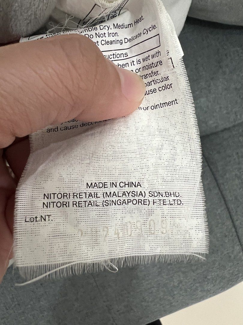 Two Nitori Pillows (Category: Bedding & Towels) located in Quezon City. Submitted by nickelodeooon (Listing ID 1462167089, Image 2). Description: RFS: Decluttering..