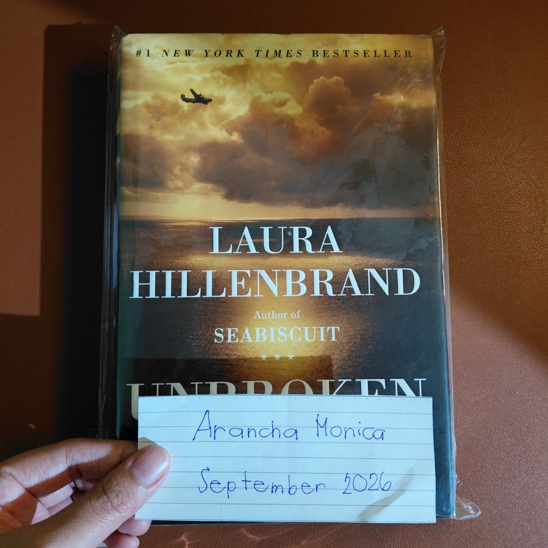 Unbroken by Laura Hillenbrand (Category: Storybooks) located in Manila. Submitted by amonique (Listing ID 1462092400, Image 1). Description: UNBROKEN — Laura Hillenbrand | Hardcover Price: ₱250 📖 Format: Hardcover with dust jacket 📌 Condition: Pre-owned / personally unread 📦 Shipping fee shouldered by buyer 🚚 J&T; shipping fee depends on location RFS: Unhauling / decluttering my collection..