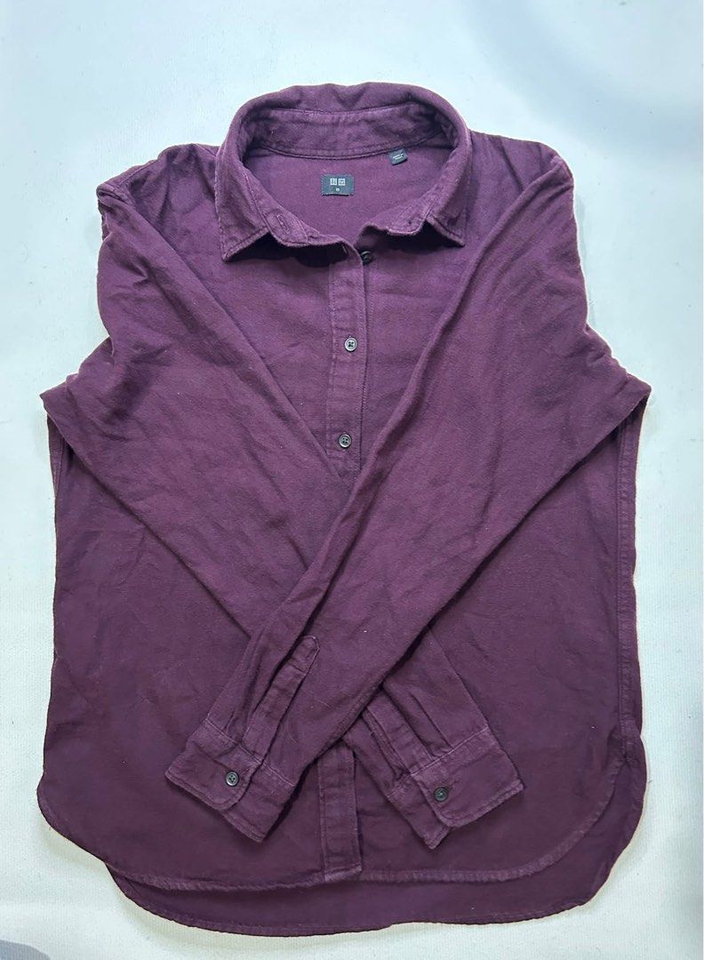 UNIQLO FLANNEL (Category: Longsleeves) located in Quezon City. Submitted by bdmc.clothing (Listing ID 1462174669, Image 3). Description: Brand: Uniqlo Type of Clothing: Flannel Size on tag: Exrta Small Issues: None Condition: Like new Fabric: 100% Cotton Price: 350 #thriftstorefinds #vintagefinds #uniqlo.