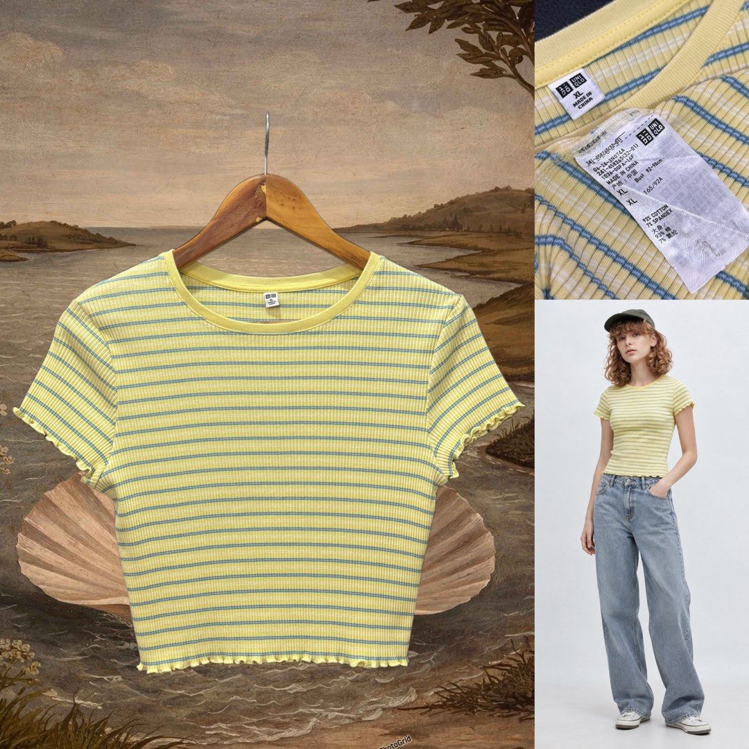 Uniqlo ribbed cropped striped top (Category: Activewear) located in Dasmarinas. Submitted by Ukaybes (Listing ID 1462256922, Image 1). Description: Uniqlo ribbed cropped striped top Size: XL 18W 17L Excellent condition M/Mine: 400 DM: Name | Contact | Address & Brgy Please comment MINE only if you’re 100% sure and ready to pay. No return or exchange.